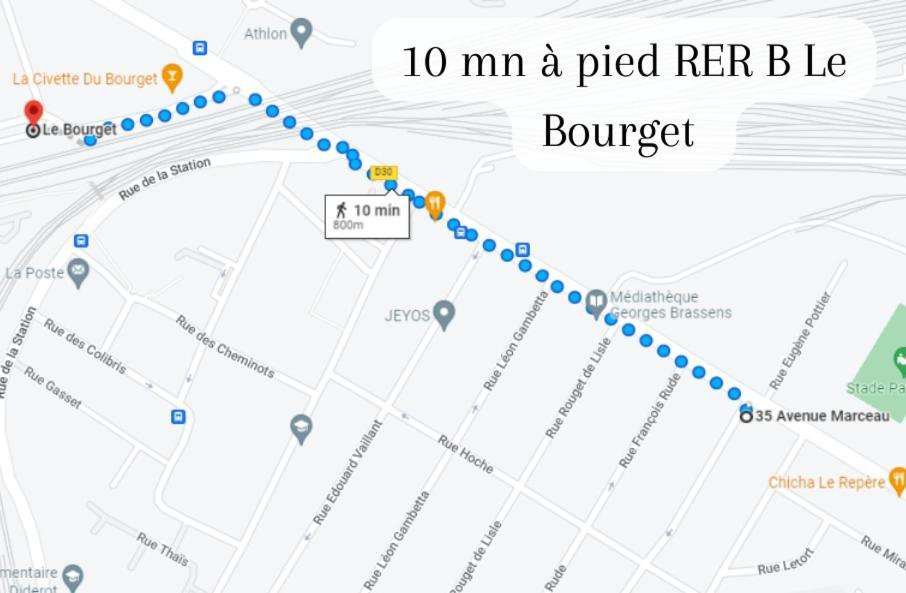 Disponible - Appartement Entier - 10Mn Rer B Aeroport Cdg - Paris Gare Du Nord, T11 Express, Le Bourget, Tout Equipe, Netflix Gratuit, 3 Personnes, 4Eme Etage, Escaliers, Parc Des Expositions, Parking Rue Gratuit Apres 19H Drancy Eksteriør bilde